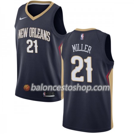 Camiseta Hombre NBA New Orleans Pelicans Darius Miller 21 Nike 2017-18 Navy Swingman